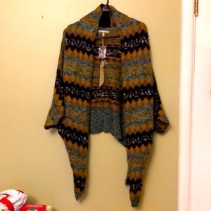 COPY - Gimmicks BKE shawl sweater cardigan size medium large NWT